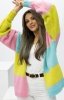 Kardigan oversize Merci – niezapinany sweter damski candy